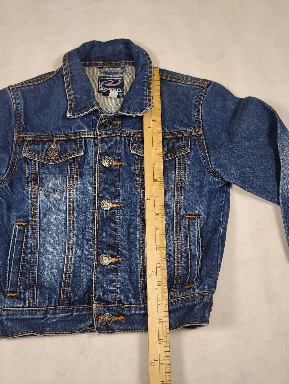 Roper Blue Denim Western Jacket Youth Boys Size Small